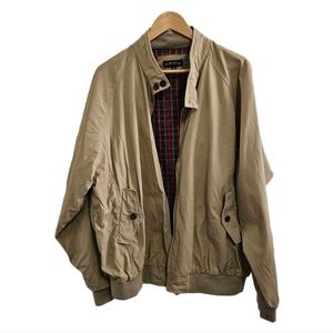 Orvis Tan Canvas Shore Barn Jacket work utility plaid full zip XL